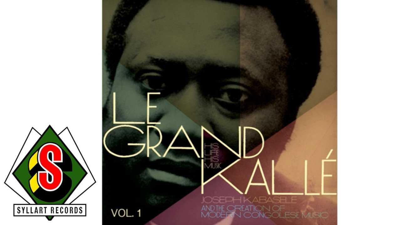 The album cover of Grand Kallé “Indépendance Cha Cha". Kallé's portrait is fractured with different colors.