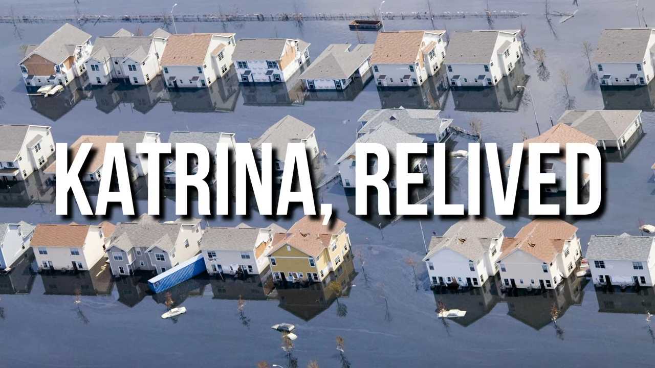 Screenshot from "Hurricane Katrina Relived Through Media Footage"