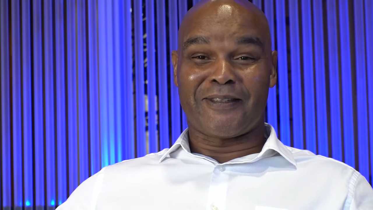 Screenshot from video " Man Recounts the Moment Orleans Parish jail flooded during Hurricane Katrina."