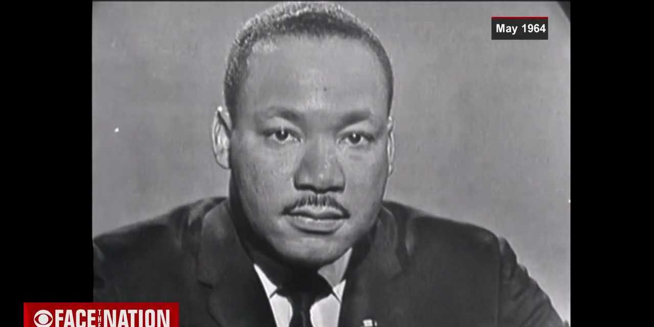 Screenshot Dr Martin Luther King Jr on Face the Nation in 1964